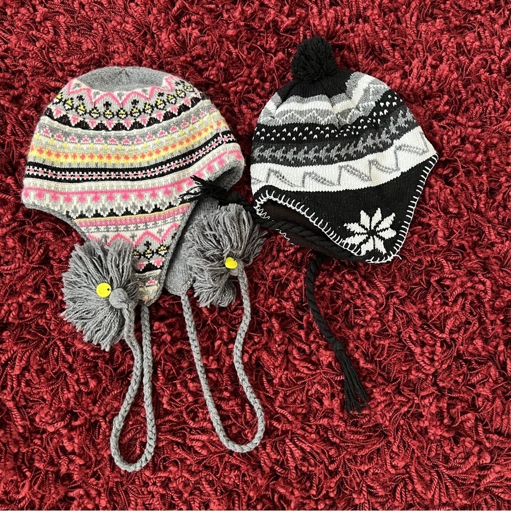 Lot of 2 Juicy Couture Winter Hats for girls